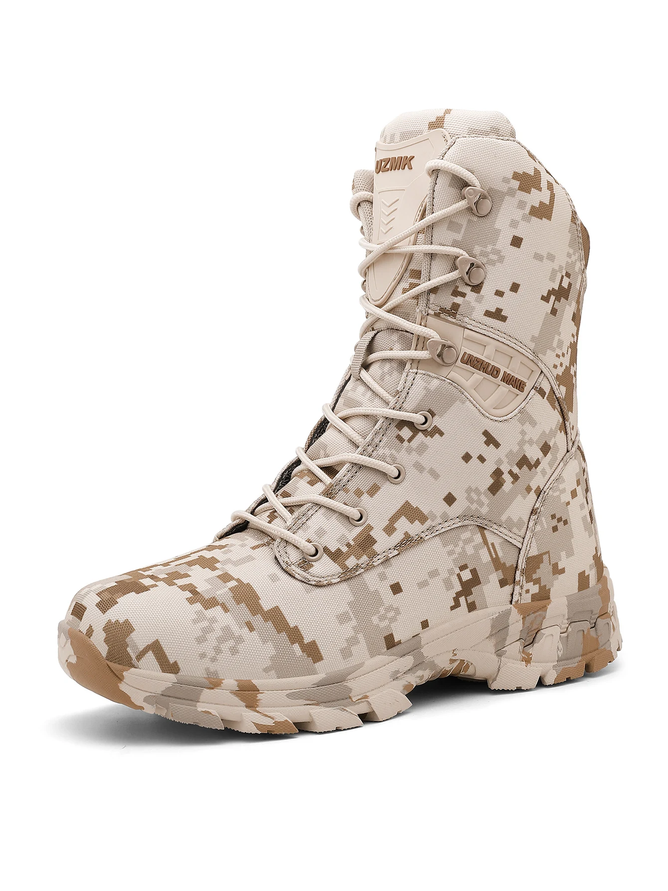 Herren-Tarnstiefel für das Training, Ganzjahres-Antirutsch-Atmungsaktive Outdoor-Feld-Wanderstiefel, Professionelle Taktische Kampfstiefel – Detail 8