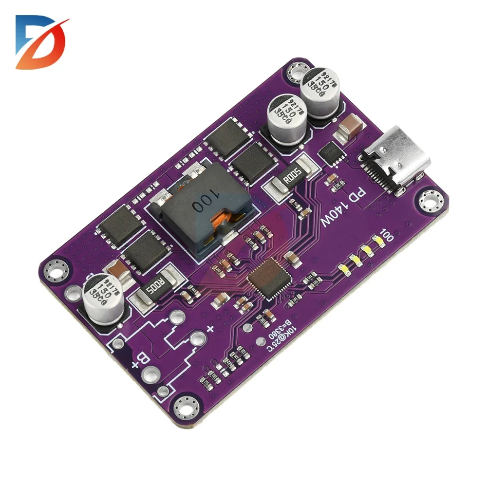 PD3.1 tot 140W snellaadvermogensmodule 3S 4S 5S 6S Type C interface lithiumbatterij oplaad- en ontlaadmodule