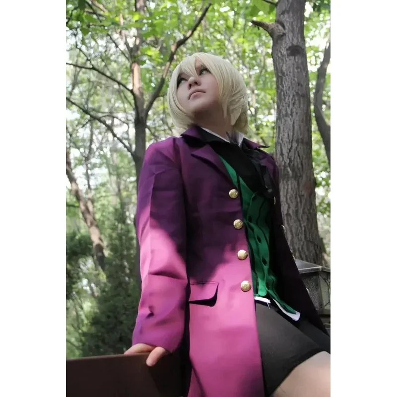 ♥ 2026 New Anime Black Butler 2 Kuroshitsuji Alois Trancy Uniform Outfits Cosplay Costumes Full Set (Outer + Vest + ★ Look at me view 4