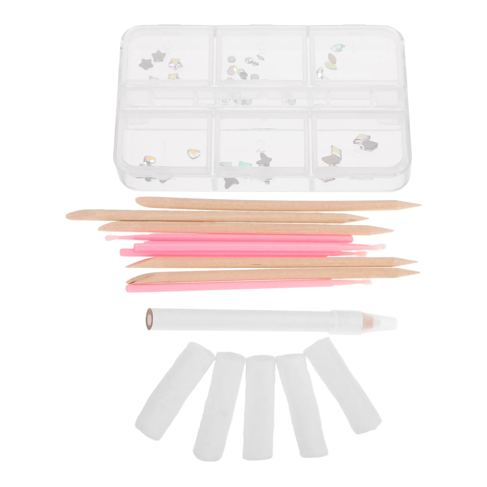 

Crystal Tooth Gems Kit Flat Back Rhinestones DIY Application Fashionable Decoration Durable Crystal Material Ideal for Parties
