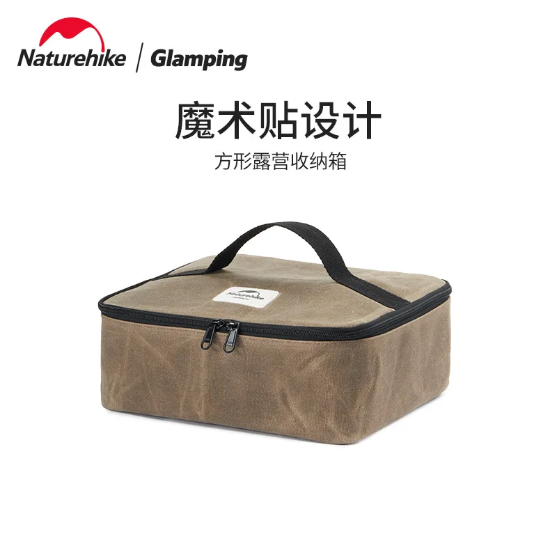 Naturehike Outdoor Camping Equipment Storage Bag Tableware Canvas Organizer Hand Bag Camping Accessories Tool Bag