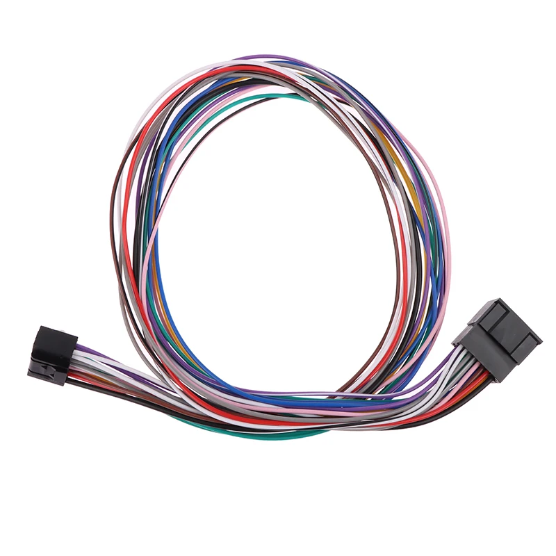 16 Pin Universal Car Stereo Radio ISO Wire Harness Kits Power Speak ACC Extension 60cm Adapter Cable For Android Player