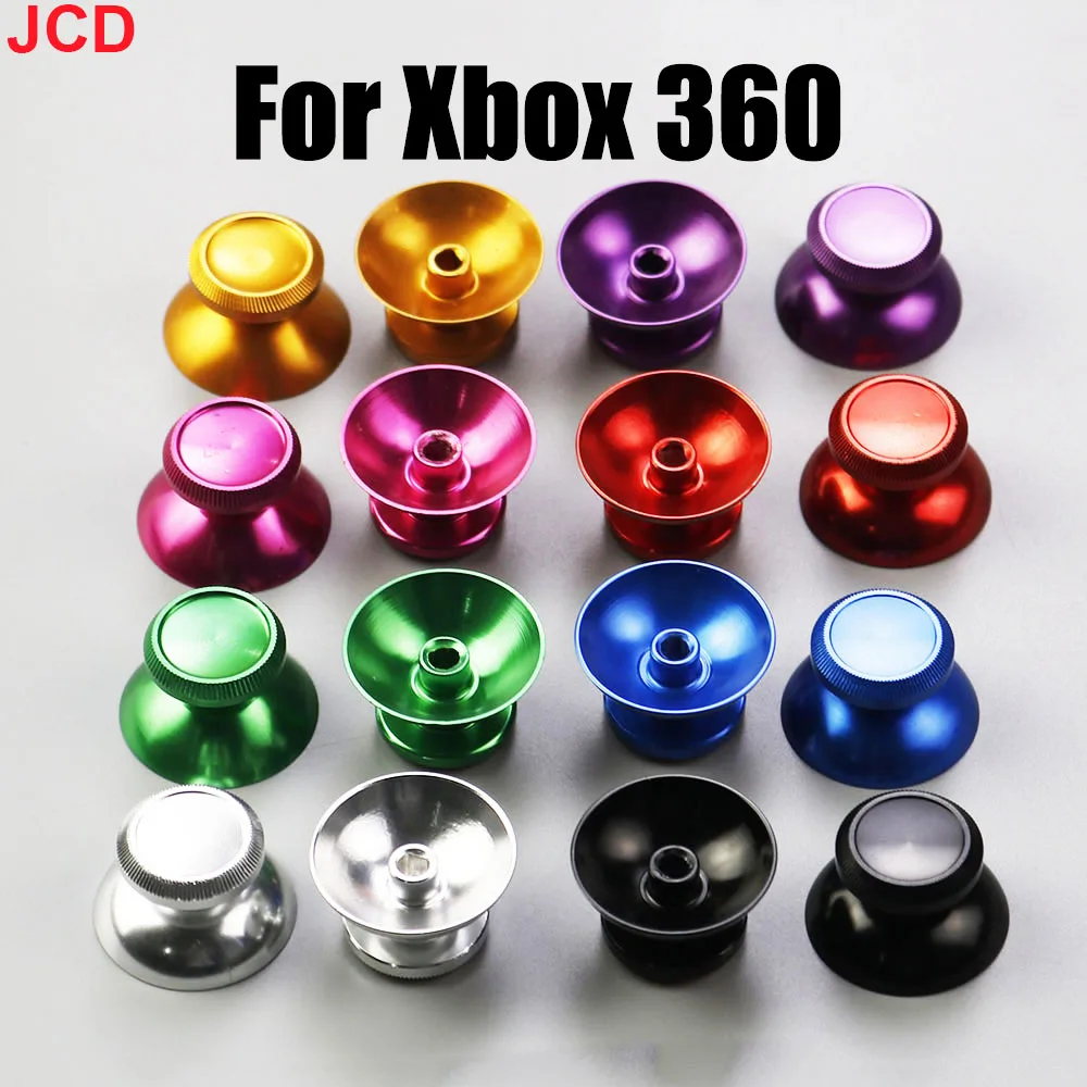 

JCD 1Pair 3D Aluminum Metal Analog Joystick Thumb Stick Grip Cap for Xbox 360 Gamepad Controller