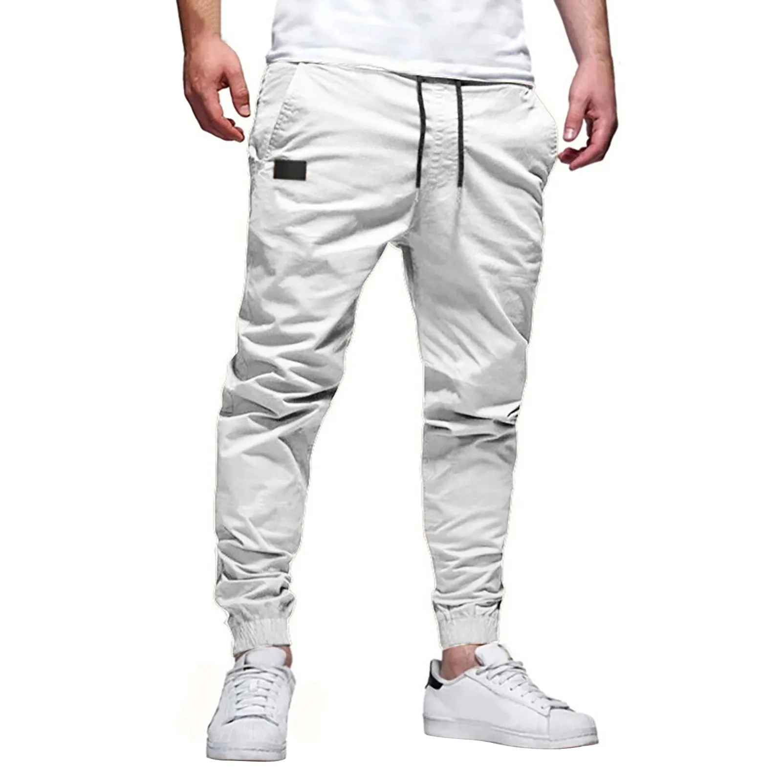 

2024 New Summer Men'S Fashion Hip Hop Pants Four Seasons Pure Cotton Casual Sports Pants Street High Quality Straight Tube Pants