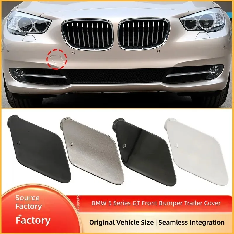 For BMW 5 Series GT F07 Front Bumper Trailer Tow Hook Cover Hole Plug Cap Replacement Part 51117248065