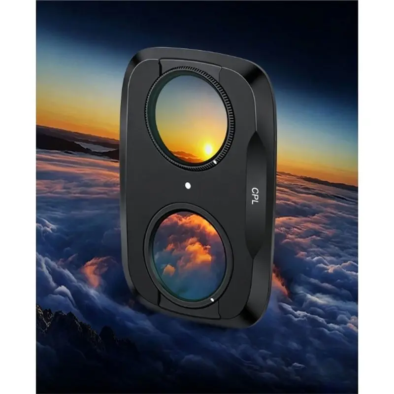 Superior Glass Filter Kit For DJI Osmo Pocket 4P Featuring VND1-5/CPL Filters To Help Reduce Light Evenly Minimize Color Shift