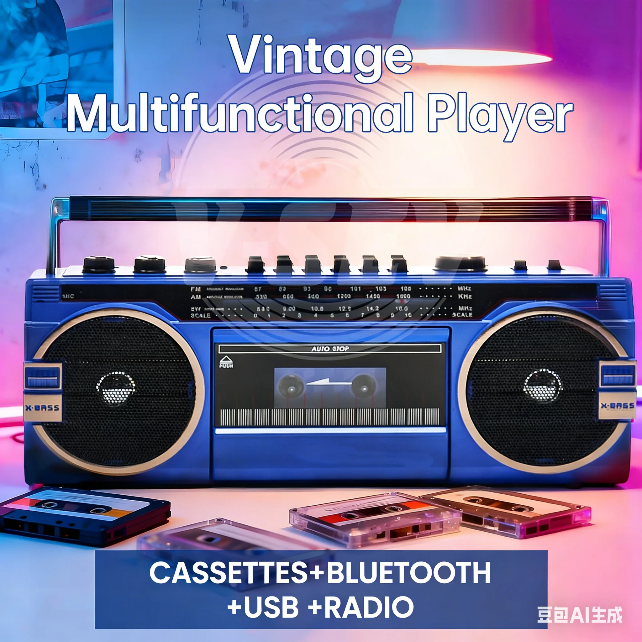 Retro Boombox Casse…