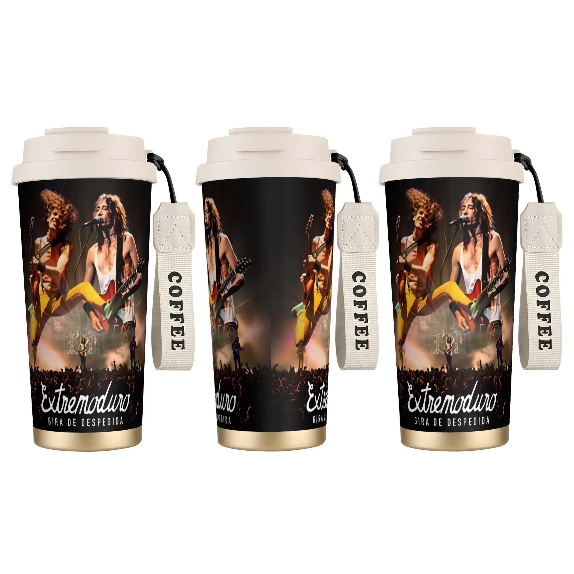 

Extremoduro Spanish Band Coffee Mug Cold Drink Stainless Steel Tumbler Keep Heat Water Bottle Graphic Travel Car Mugs