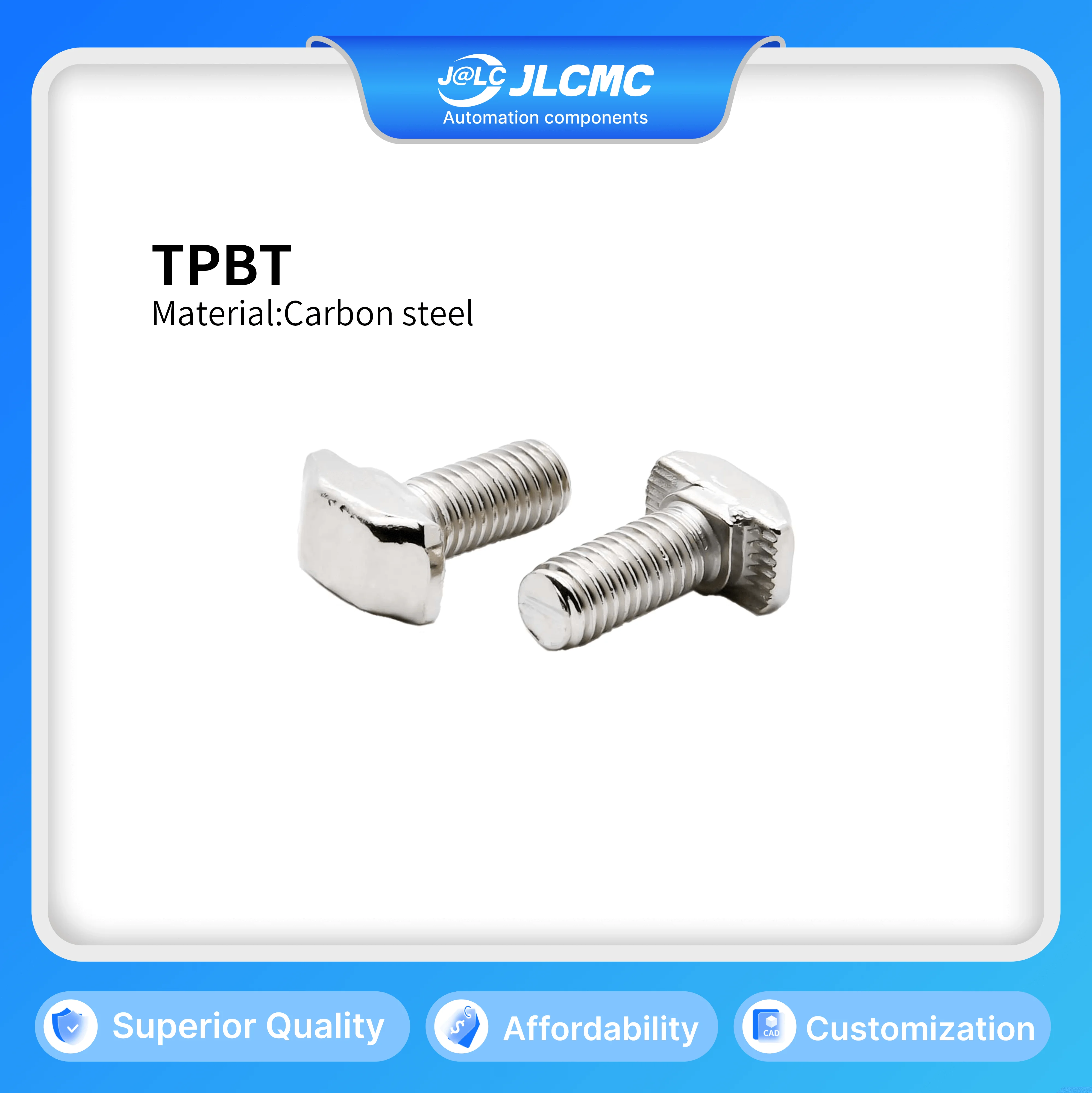 

10pcs M5 10/12/16/20mm Slide-in Hammer Head T-bolts for 2020 2040 2060 2080 4060S 4080S 4420 Aluminium Profiles T-slot Track