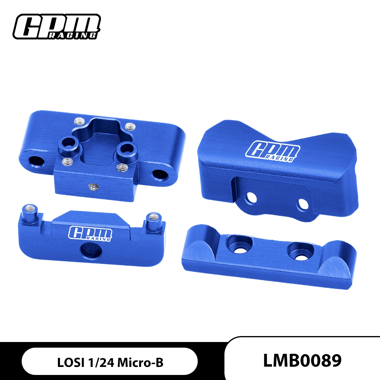 

GPM 7075 Alloy Front Bulkhead & Rear Pin Mounts For LOSI 1/24 Micro-B 2WD Buggy