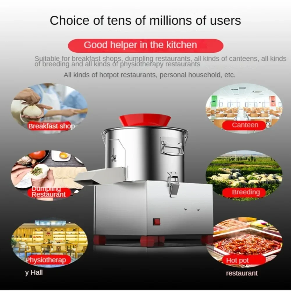 Efficiente tritatutto con affettatrice automatica per verdure per l'allevamento di polli e uso commerciale industriale