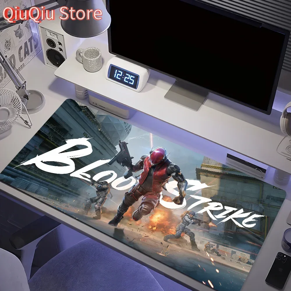 لوحة ماوس مضادة للفرش للمنزل بلود مخصصة مريحة للمكتب مطاطية كبيرة لعبة سترايك حصيرة مكتبية لوحة مفاتيح الكمبيوتر غير قابلة للانزلاق