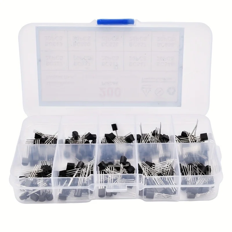 200PCS TO -92 Electronic Transistor Kit with Box PNP/NPN 10 Kind BC327,BC337,BC517,BC547,BC548,BC549,BC550,BC556,BC557,BC558 Set image 5