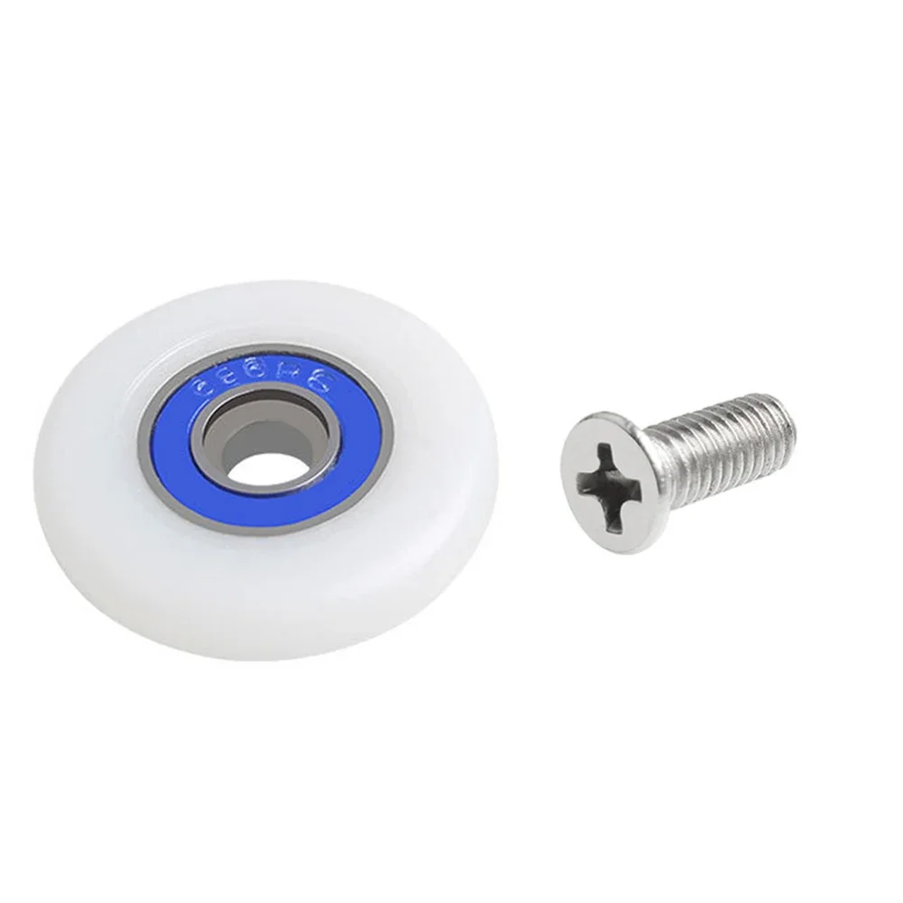 Runner Wheels Shower Door Rollers Tool With Screws Glide Household Replacement 19/23/25mm 8pcs Accessories Durable