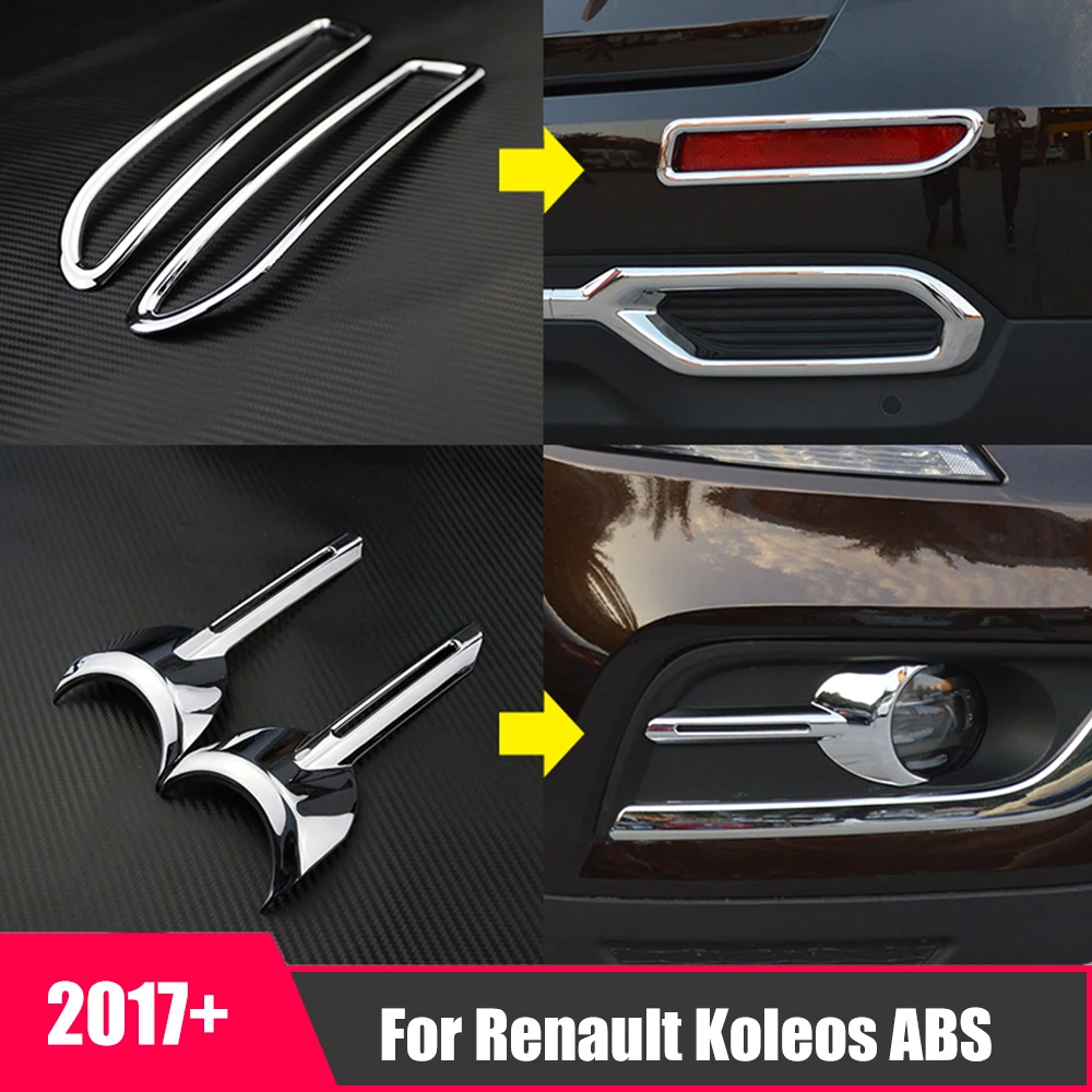 

Car-styling special decoration ABS Car fog lamp lights cover Auto Accessories for Renault Koleos Samsung QM6 2017-18 Automobiles