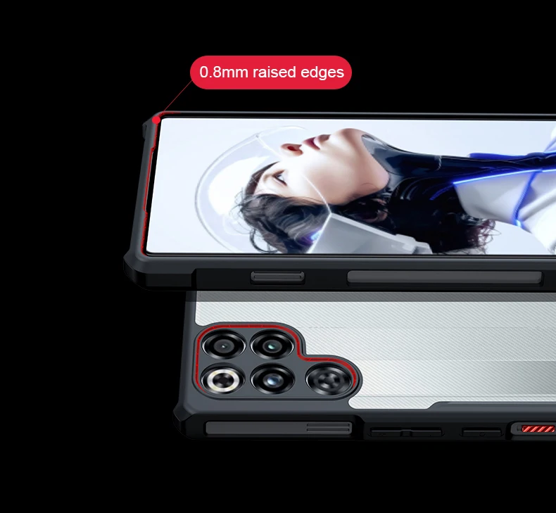 Xundd Magnetic Holder Case for Nubia Red Magic 11 Pro Plus 11 Air /9 10 Pro Plus, Airbag Anti-Fall Protection, Camera Protect