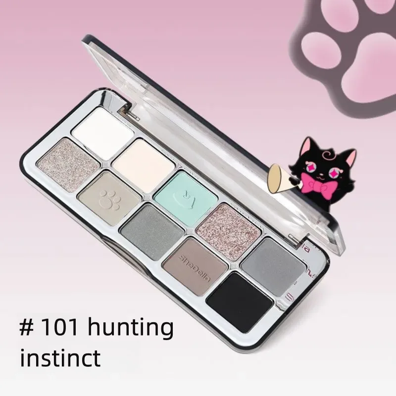 

Sitiya Ten-Color Палитра теней для век Pink Series Cat Pearlescent 2025 Новая подушка для макияжа Горячий предмет