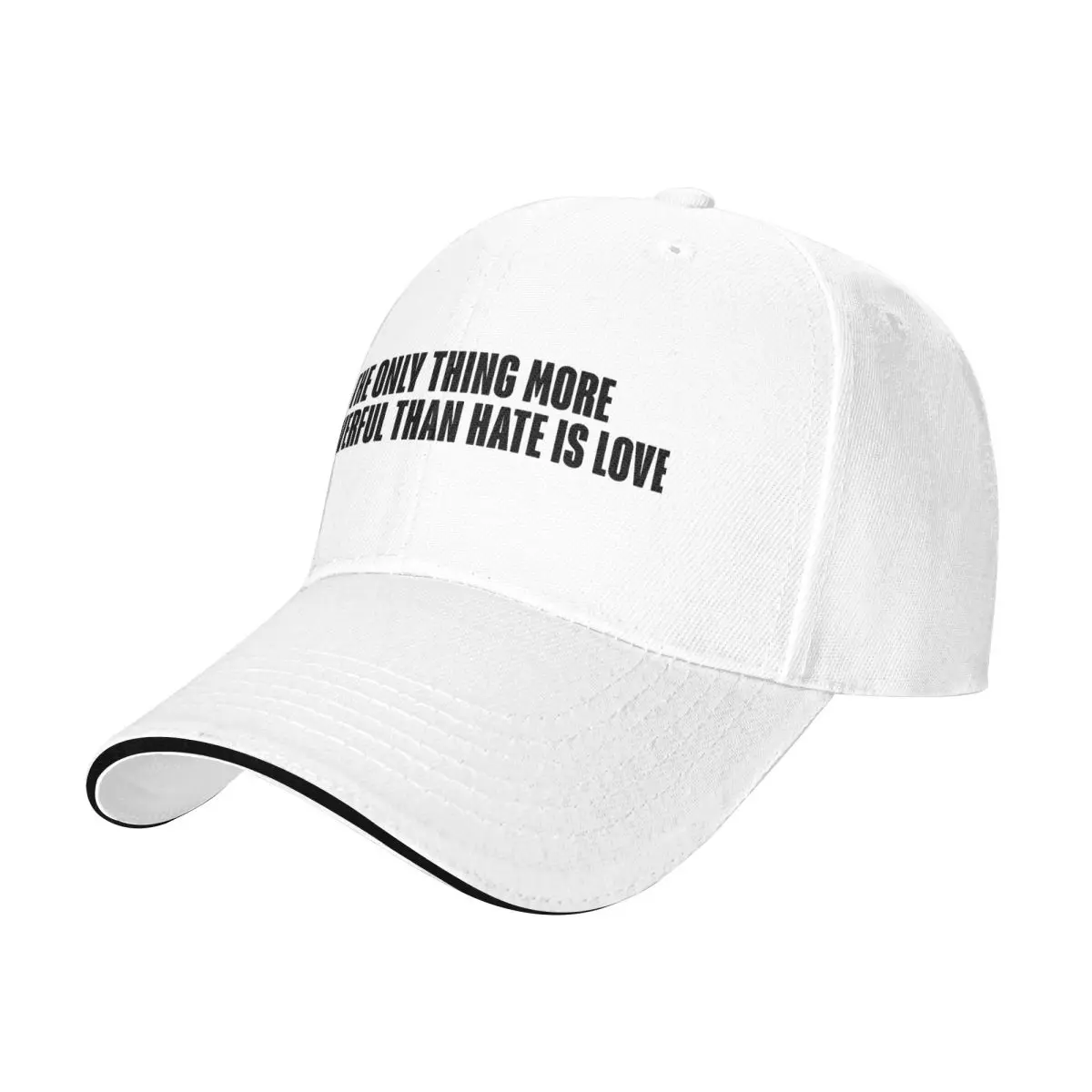 Baseball Caps The Only Thing More Powerful Than Hate Is Love Gifts Graphic Men Women Outdoor Summer Caps