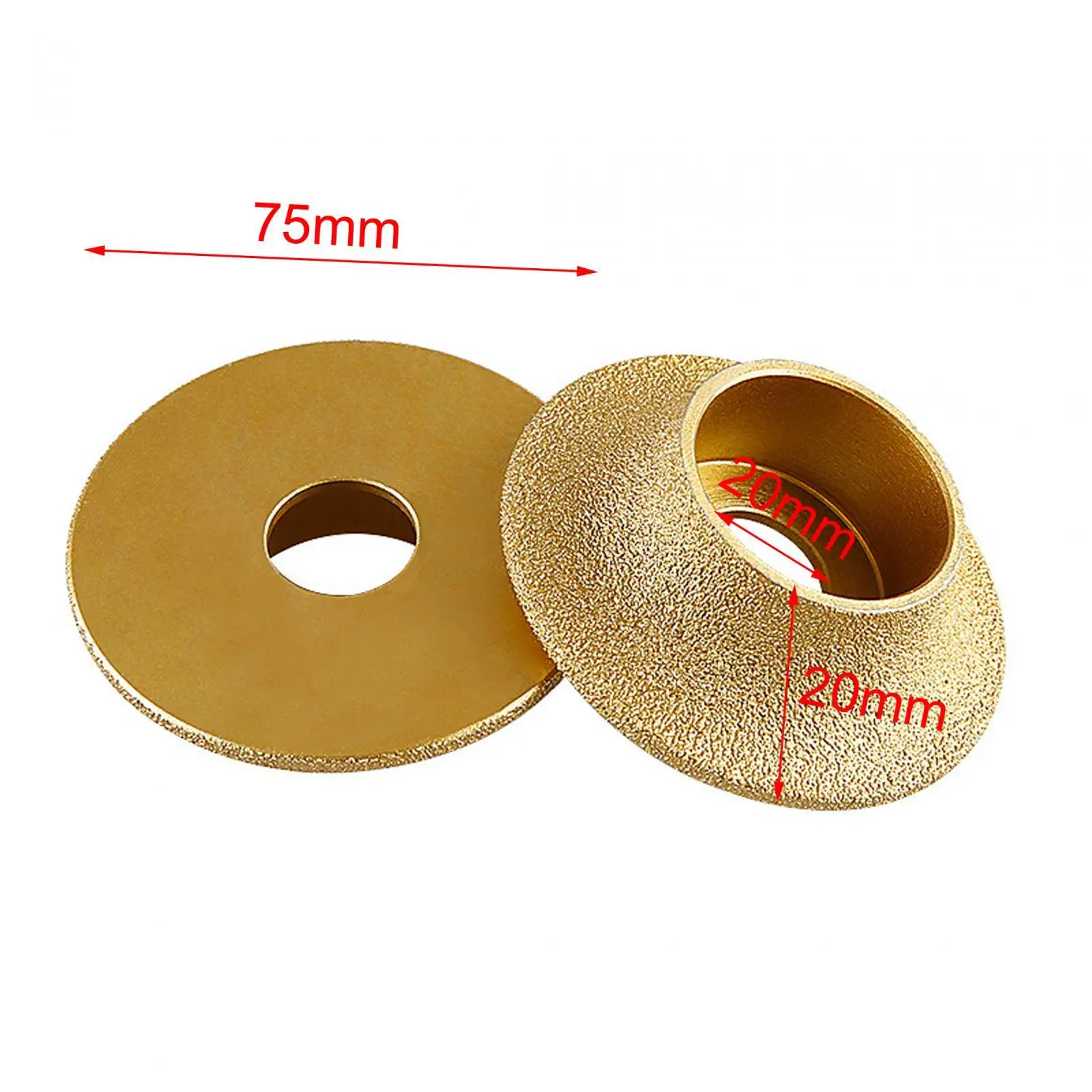 Herramientas de muela de hormigón de diamante, ruedas de amoladora angular duraderas para accesorios de amoladora angular, azulejos, mármol, granito, porcelana