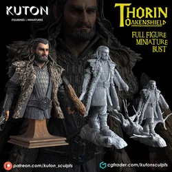 Thorin Full Resin Figure 1/24 Scale 75mm Assemble Miniature Garage Model Kit Unassembled Unpainted Diorama Toys