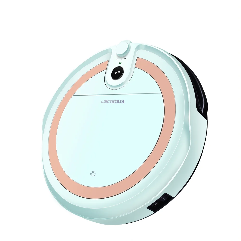 LIECTROUX 1-X009B Easy Home Robot Vacuum Cleaner for Pet Fur