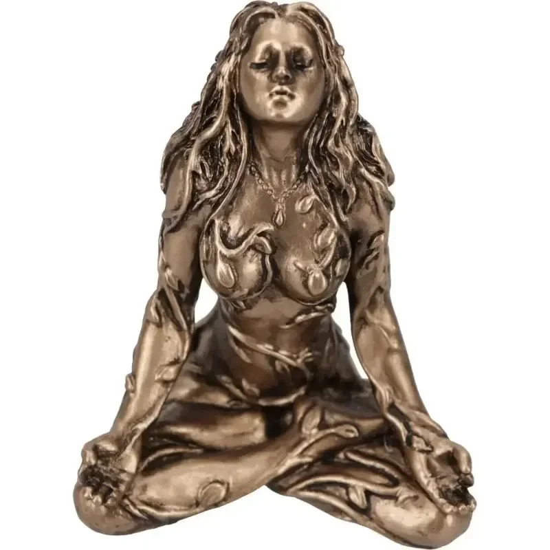 2026 Mother Earth Statue Mini Gaia Fairy Decorative Buddha Statue Decor Figurines Goddess Healing Chakra Meditation Home Decor