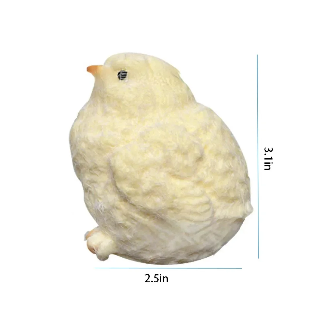 노란색 큰 닭 수제 플러시 실리콘 꼬집기 장난감, 귀여운 암탉 병아리 타바 짜기 장난감, 퍼지 릴리스 손 스트레스