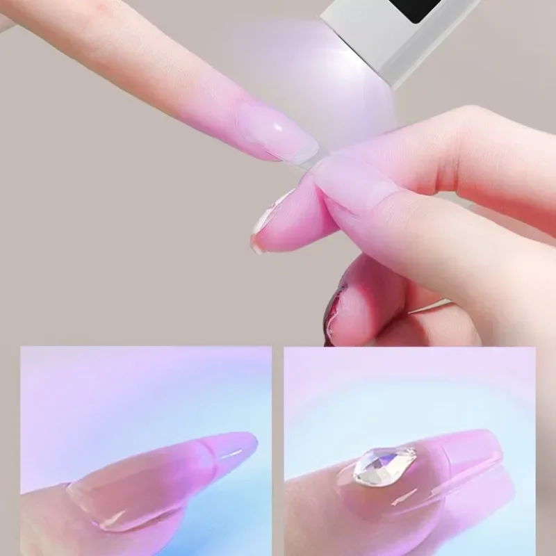 เครื่องอบเล็บเจลแบบพกพา หน้าจอสัมผัส UV LED อบแห้งเร็ว สำหรับใช้ที่บ้านและเดินทาง