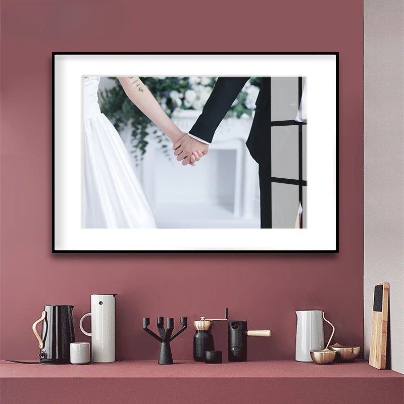 

Modern Originality Photo Frame Nordic Luxury Living Room Vestibule Aluminium Alloy Photographic Works Decor Marcos De Fotos FYPF