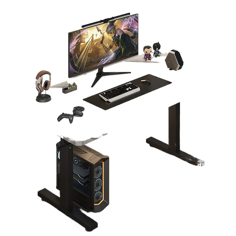 مكتب ألعاب مكتبي سميك ومعزز، مكتب كمبيوتر يدوي قابل للتعديل للتعلم المنزلي