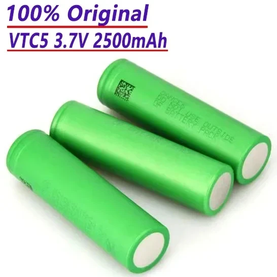 

100% Original 3.7V US18650 VTC5 2500mAh Lithium ion Rechargeable Battery VTC5 25A Flashlight Toy Discharge