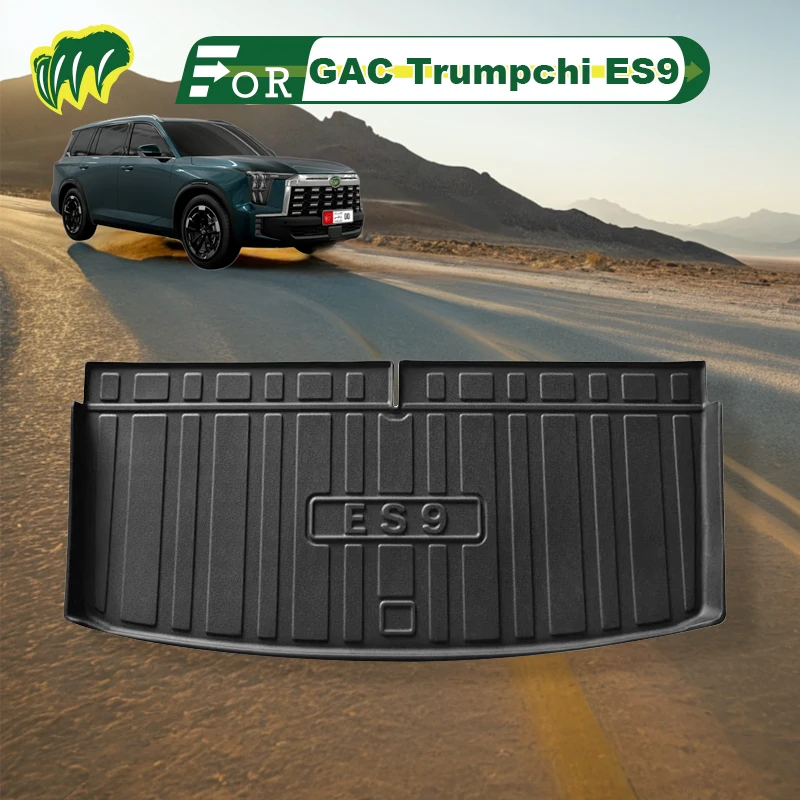 

For GAC Trumpchi ES9 2024 TPE Custom Fit Car Trunk Mat All Season Black Cargo Mat 3D Shaped Laser Measured Trunk Liners