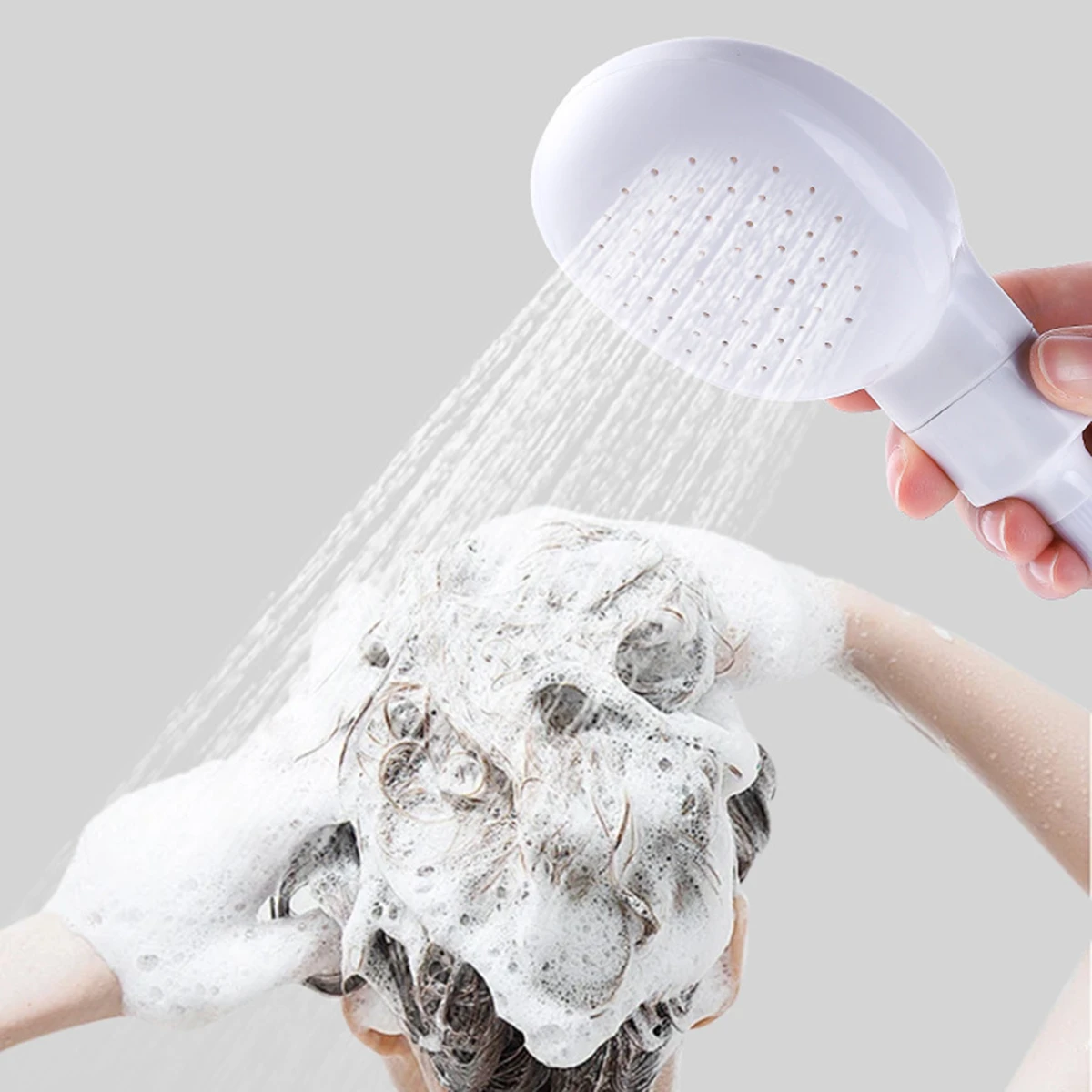 صنبور موسع رأس دش خارجي غسل الشعر الحيوانات الأليفة الاستحمام متعدد الوظائف المحمولة عنبر فوهة دش بسيطة