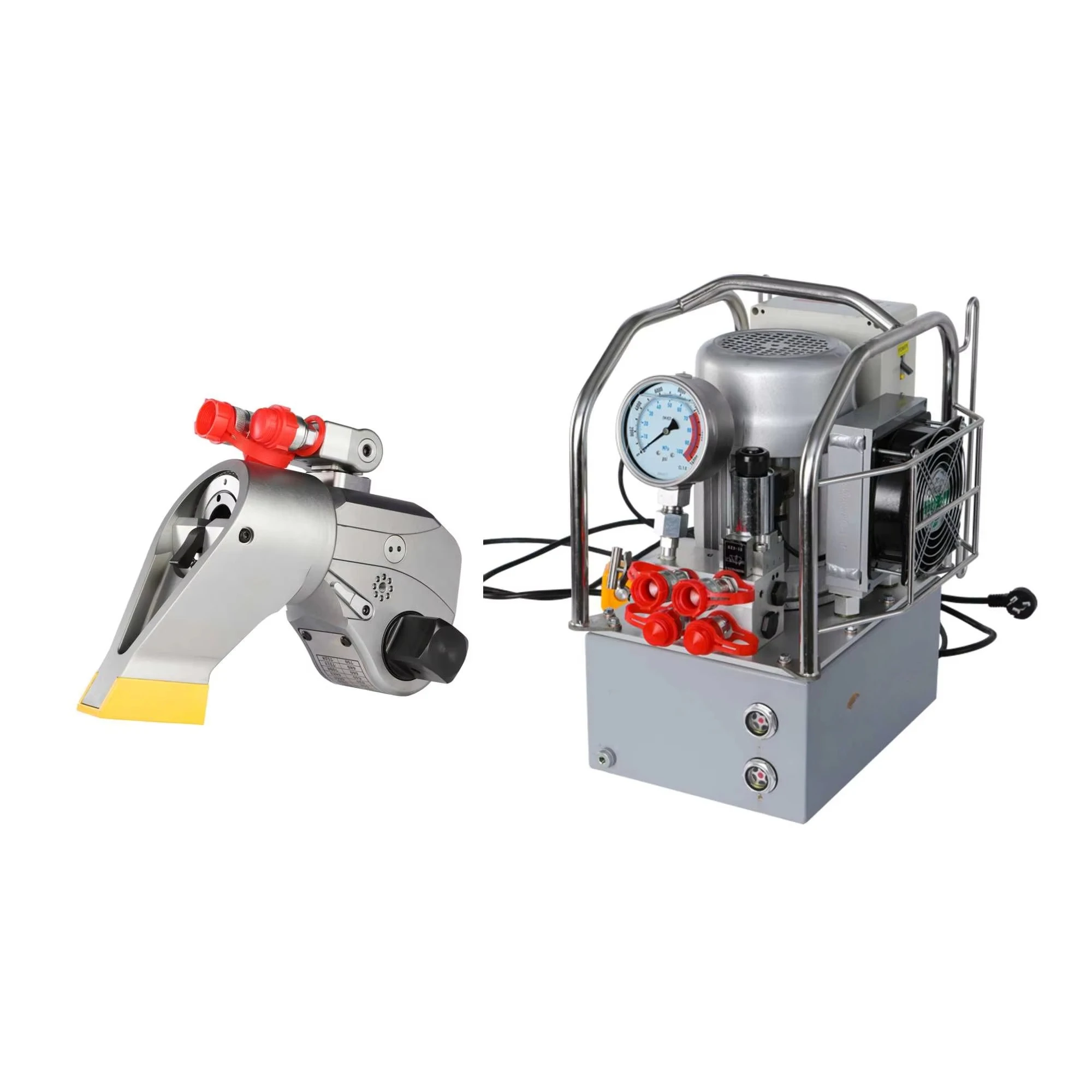 ประแจแรงบิดไฮดรอลิกแบบขับเคลื่อนด้วยเหล็กสี่เหลี่ยม 220V 70Mpa ปรับแต่งได้ตามความต้องการของลูกค้า สำหรับการจีบแบบมีประสิทธิภาพและแม่นยำ