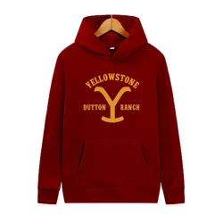 Tv Show Yellowstone Hoodie Unisex Yellowstone Dutton Ranch Pullover Rip Wheeler Hooded Sweatshirt Unisex Dutton Family Hoodies