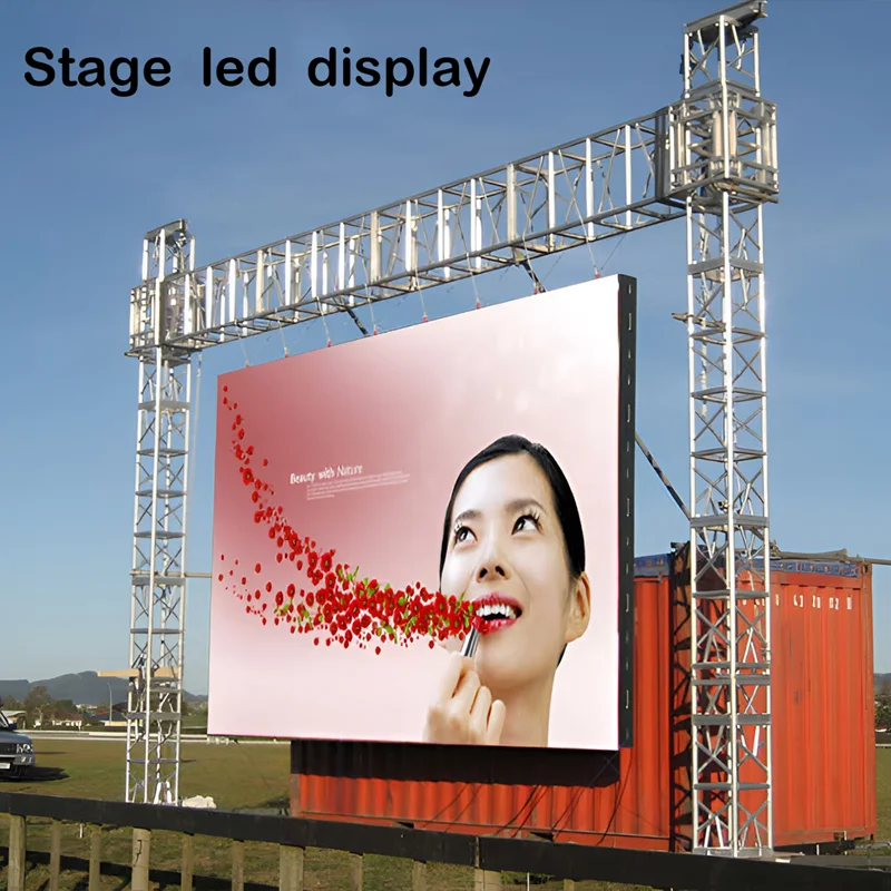 P3.9 Outdoor Led Panel 500x1000mm For 12Pcs With Lightall LVP615,Hanging Beam,Power Data Cable,Total 3x2m