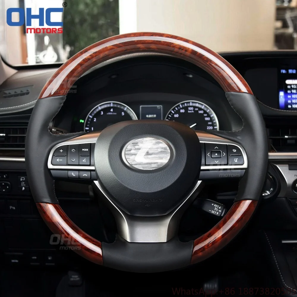 Wood Grain Steering Wheel Fit for Lexus GS ES 200h 300h 200 300 350 450 450h 2018 2019 2020 2021 2022 2023 Steering Wheels