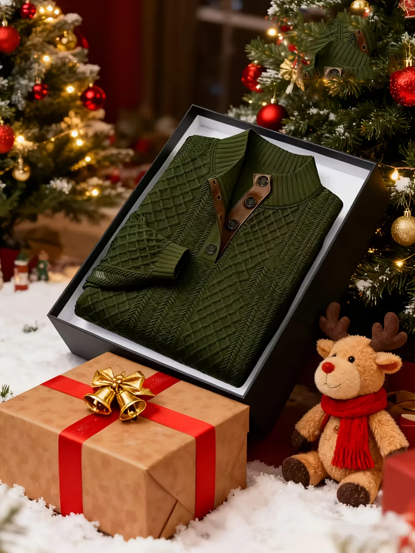 

Мужской элегантный жаккардовый свитер в золотистую полоску — рубашка с длинным рукавом и пуговицами спереди, официальная и повседневная одежда, которую можно стирать в машине