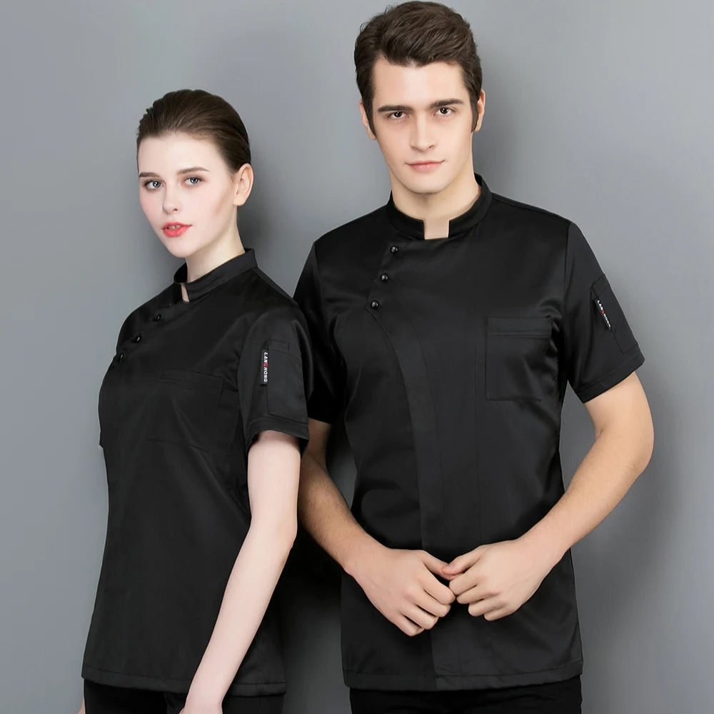 Casacos de cozinha para homens e mulheres, uniforme de cozinha, roupas de restaurante, cozinheiro chefe de cozinha, sushi shop, food service