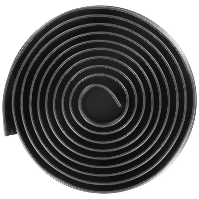 

Garage Door Bottom Rubber Seal 16.5 FT For Garage Floor Threshold Workshop Entryway, Adhesive Backing Thickened PVC DIY Weather Stripping Replacement Black 1/2 Inch Height 3.5 Inch Width