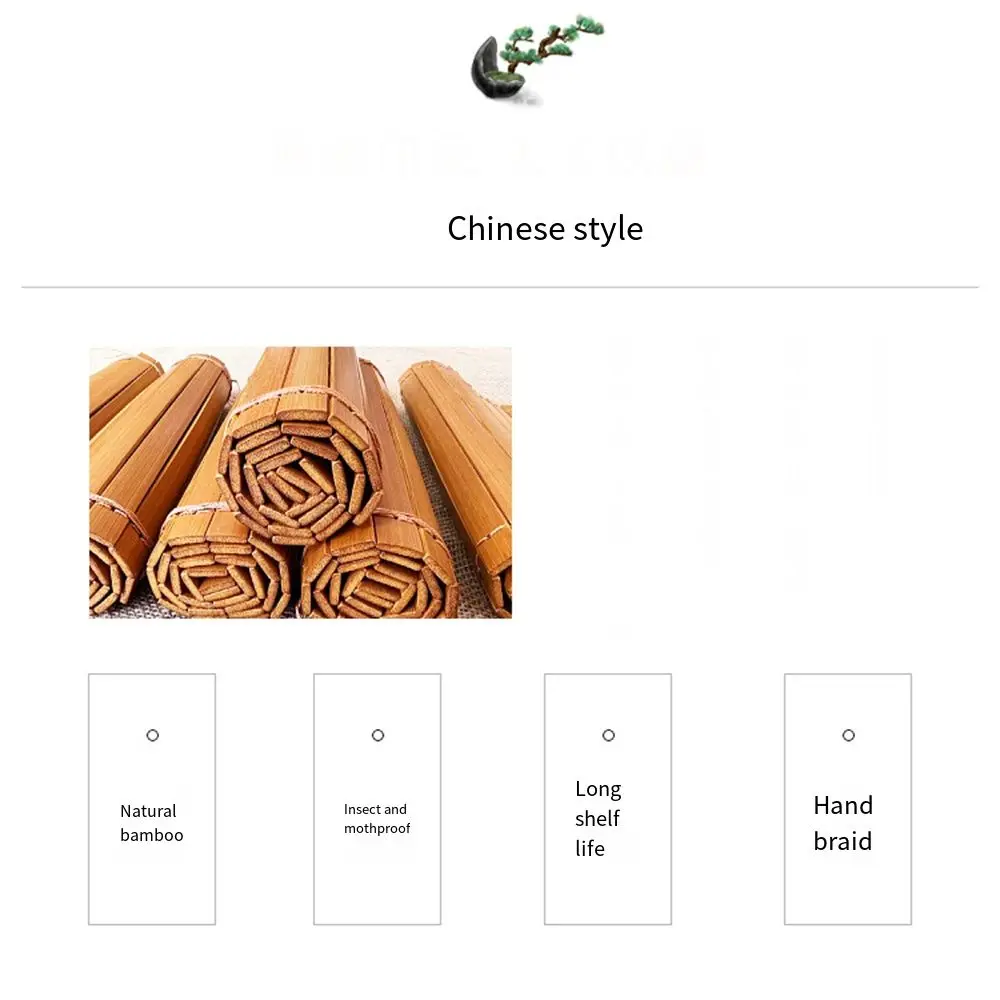 Creative Writable Blank Bamboo Simple Ancient Style Multifunctional Calligraphy Practice Bamboo Book Durable