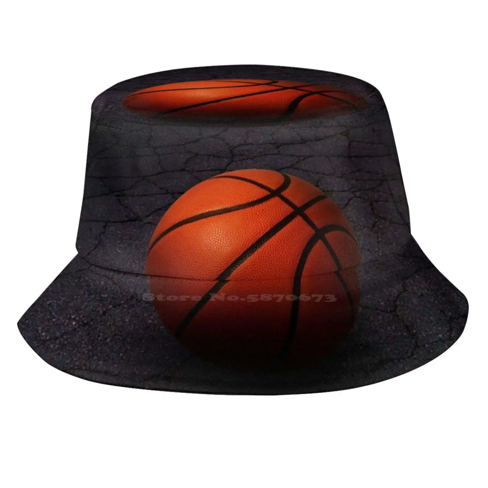 Lonely Basketball Sun Cap Fisherman Hat Bucket Hats Jam Shoot Hoops Basketball Fashion Sport Fashion