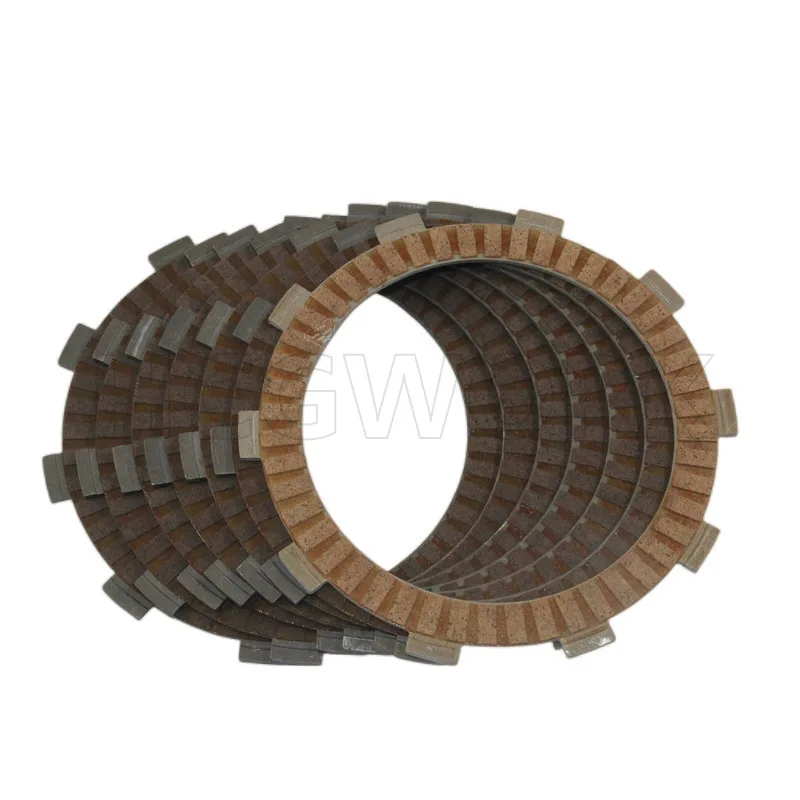 

6 + 1 Pieces Motorcycle Clutch Active Friction Plate ( Wood ) for Loncin Voge 500r Genuine Parts