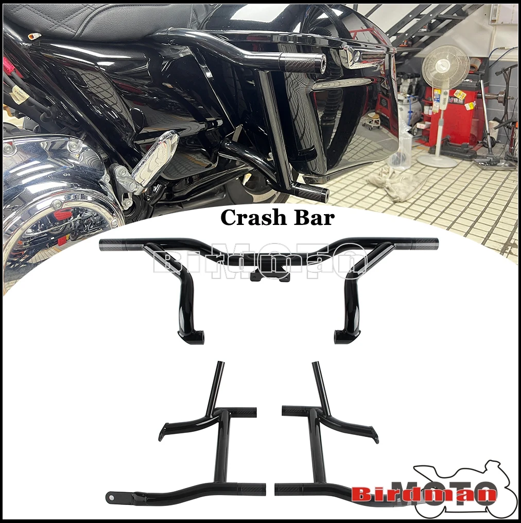 

Мотоциклетная защита двигателя 1-1/4 "33 мм для Harley Touring Road King Road Electra Street Glide FLHR FLHT 2014-2024