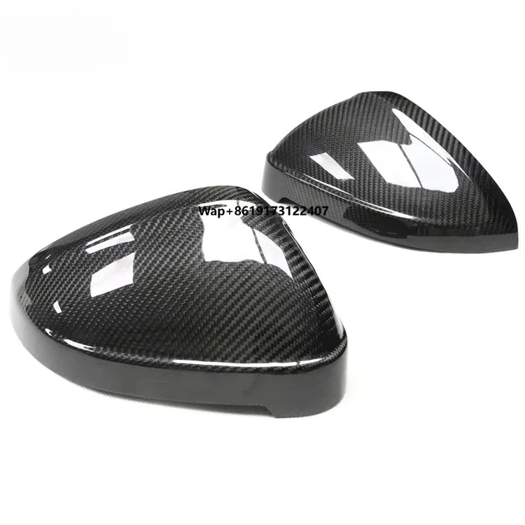 

High Quality Car Mirror Cap Suitable For A4 Rs4 S4 B9 A5 Rs5 Dry Carbon Fiber Replacement Rearview Mirror Cover