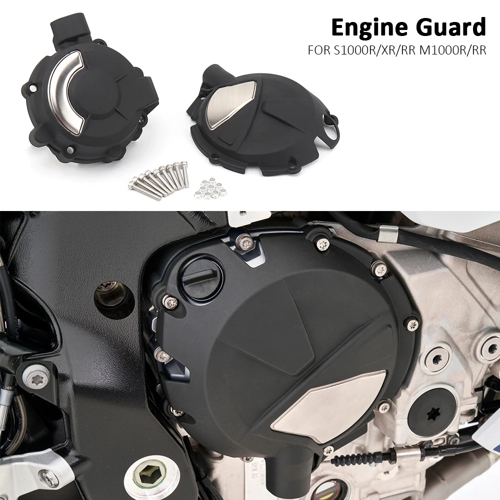 

New Engine Protective Cover For BMW M1000RR M1000R Motorcycle Left Alternator Cover Right Clutch Cap S1000RR S1000R S1000XR