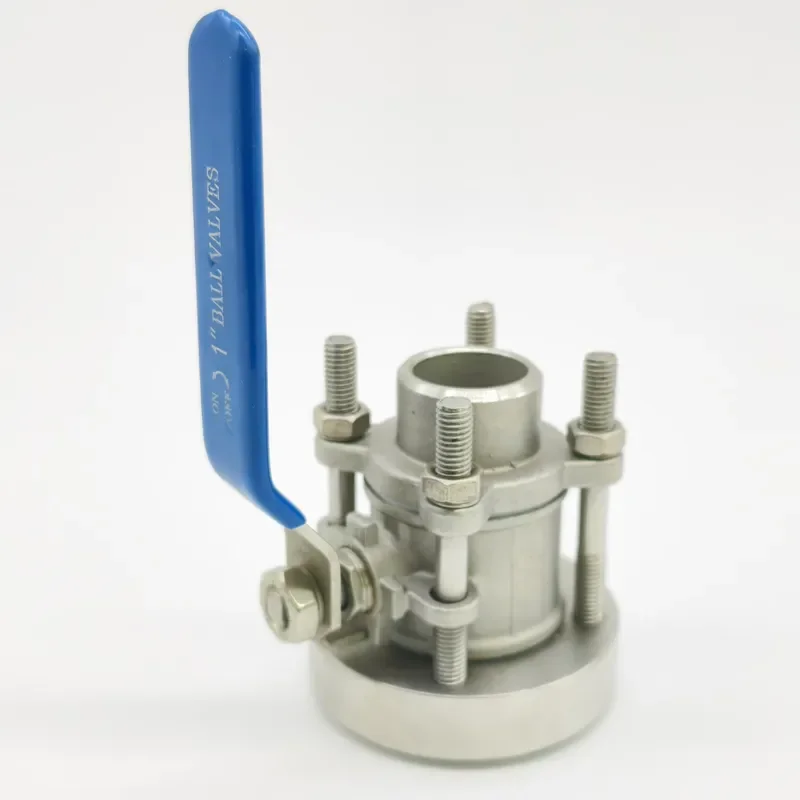 Manual Stainless Steel 3 Piece Welded Ball Valve DN15 to DN100 Tank Bottom Sewage Control OEM Industrial Pipe Fitting OEM