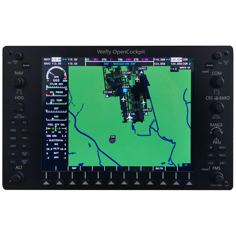 G1000 Integrated Avionics, Simulated Flight Instrument Navigation Controller Multifunction Display