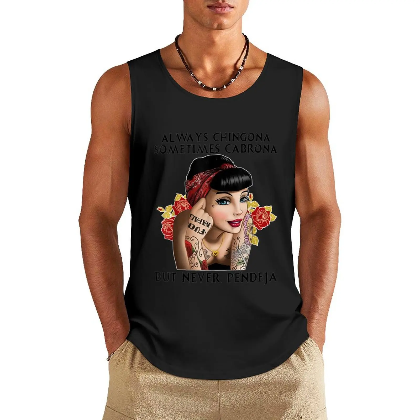 Майка мужская с надписью «Always Chingona проводрона но никогда не поднимается», японская футболка, одежда для спортзала, летняя одежда