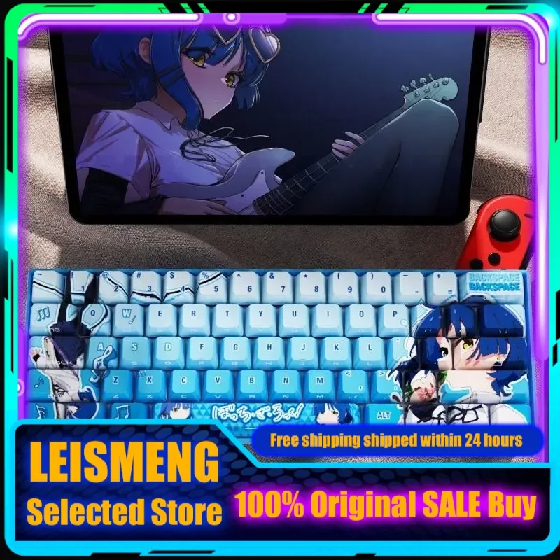 Anime Keycap Bocchi The Rock Yamada Ryou Thema Mechanisch toetsenbord Cherry PBT Aangepaste Keycap PC Gaming Toetsenbord Leuke Cartoon Gift